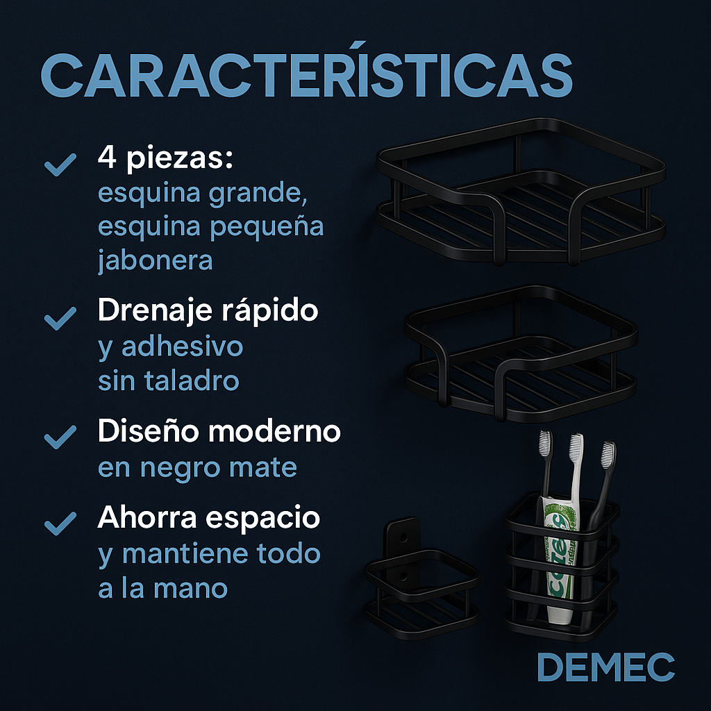 Organizador de Ducha 4 en 1