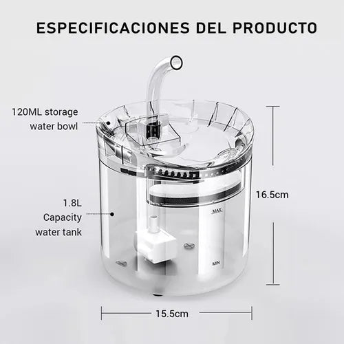 165-DISPENSADOR DE AGUA MASCOTA SENSOR